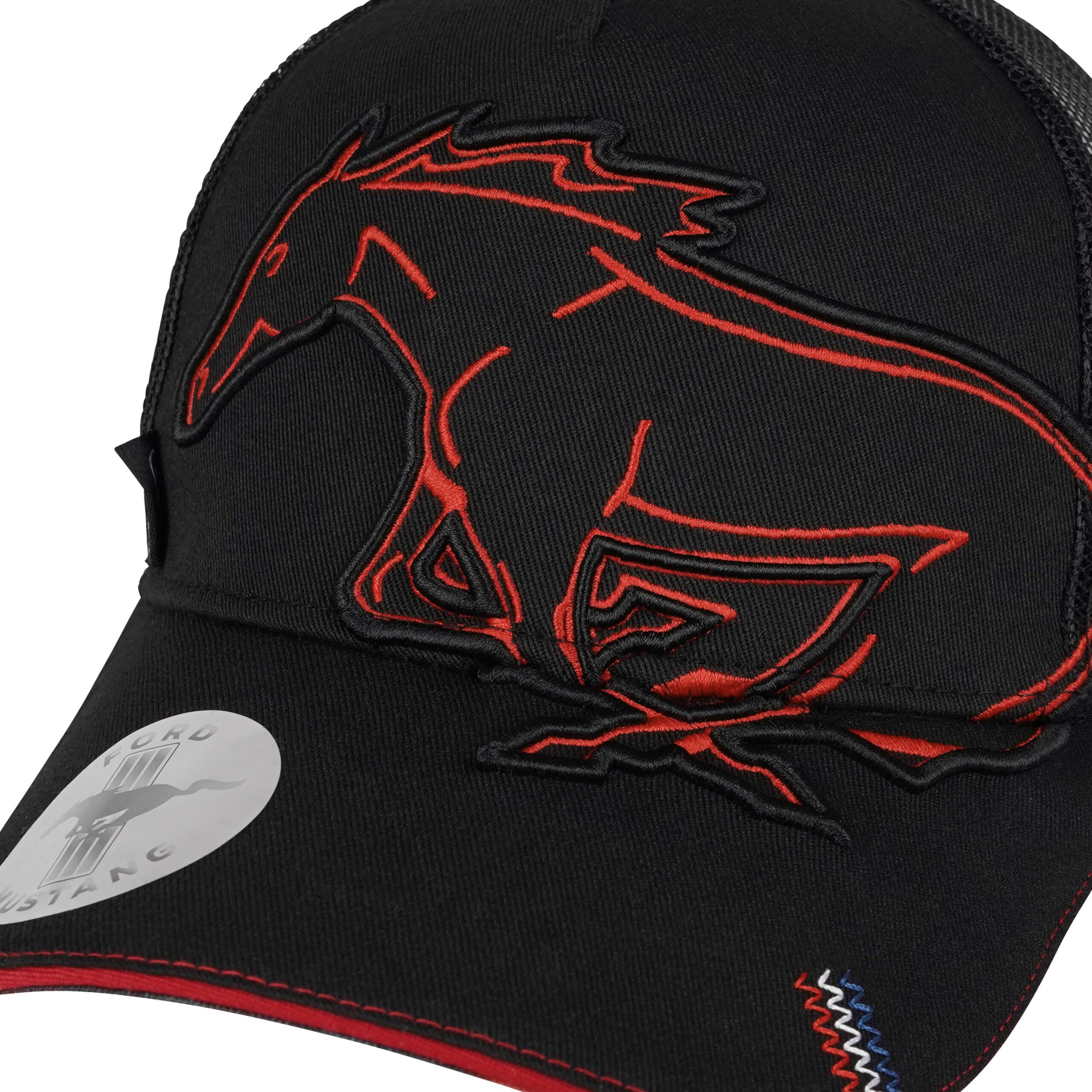 Ford Mustang Baseball Cap Pony, rot
